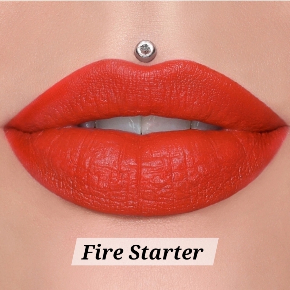 JEFFREE STAR COSMETICS Velvet Trap Lipstick in "Fire Starter", NEW.